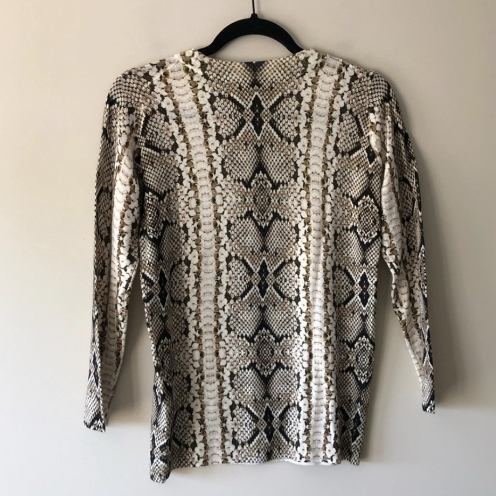 J Crew Merino Wool Sweater - Python Snake Print - Picture 4 of 7